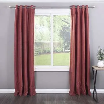 Decopolitan Ball Single Telescoping Drapery Rod Set, 36 to 72-Inch ,Medium, Silver