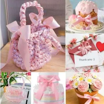 Light Pink Satin Ribbon for Gifts & Wedding Decor