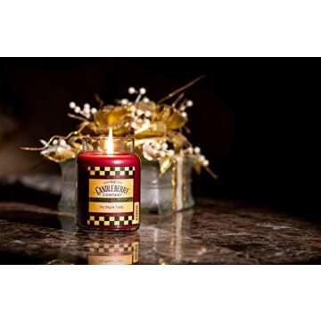 Candleberry Candles | Strong Fragrances for Home | Hand Poured in The USA | Highly Scented | 135 Hou...