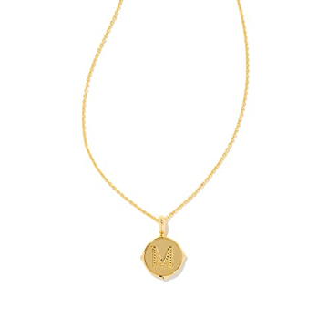 Kendra Scott Letter M Gold-Plated Pendant Necklace