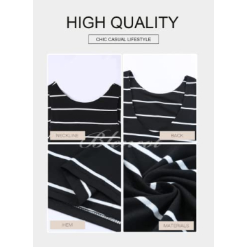 BLENCOT Women's Summer Sleeveless Striped Racerback Long Dress Casual Beach Maxi Tank Dresses