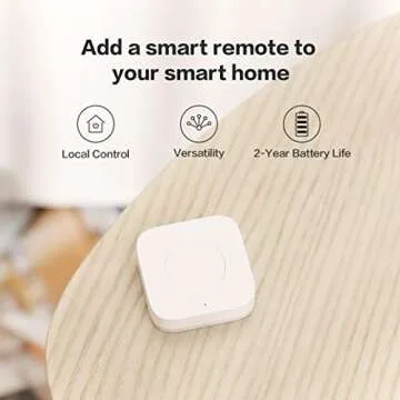Aqara Wireless Mini Switch, Requires AQARA HUB, Not Support Third Party Hubs, Zigbee Connection, Versatile 3-Way Control Button for Smart Home Devices, Compatible with Apple HomeKit, Works with IFTTT
