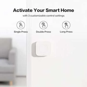 Aqara Wireless Mini Switch, Requires AQARA HUB, Not Support Third Party Hubs, Zigbee Connection, Versatile 3-Way Control Button for Smart Home Devices, Compatible with Apple HomeKit, Works with IFTTT