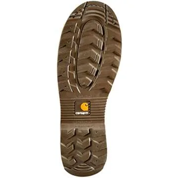 Carhartt mens 6" Lug Bottom Moc Soft Toe Cmw6197 industrial and construction boots, Dark Bison Oil Tanned, 10.5 US