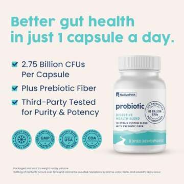 NativePath Daily Probiotic: 82 Billion CFUs, 10 Strains