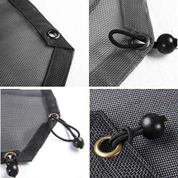 American Flag Sunshade Mesh Bikini Top Sun Shade UV Protection for 2007-2018 Jeep Wrangler JK Unlimited 4 Door