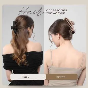 Extra Large Claw Clips for Thick Hair - Strong Hold!