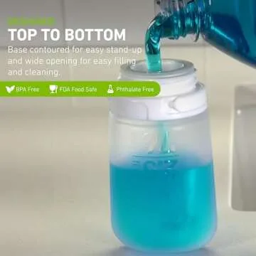 humangear GoToob+ Refillable Silicone Travel Size Bottles with Locking Cap