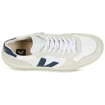 Veja Women's V-10 Sneakers, White/Nautico, 7 Medium US