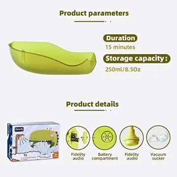 Zaddgiuuy Dinosaur Bath Bubble Machine for Kids