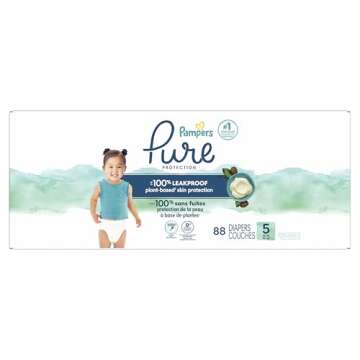 Pampers Baby Diapers Pure Protection Size 5 - 88 Count
