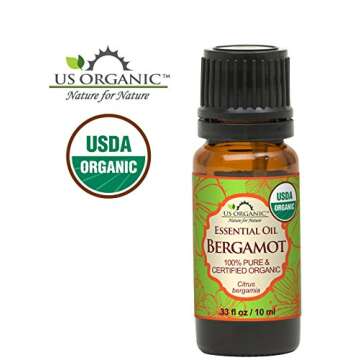100% Pure Organic Bergamot Essential Oil 10ml - Aromatherapy