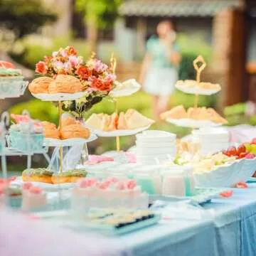 uxcell 1 Set Cake Tray Stand Handle Cupcake Dessert Plate Hardware Fitting Holder Rod Stand Handle for Cake Stand Wedding Party, 3-Tiers Bow-Knot Gold