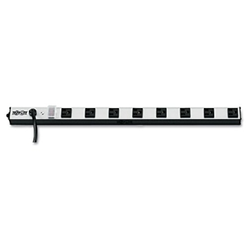Tripp Lite 8 Outlet Bench & Cabinet Power Strip with 15ft Cord, 24 in. Length