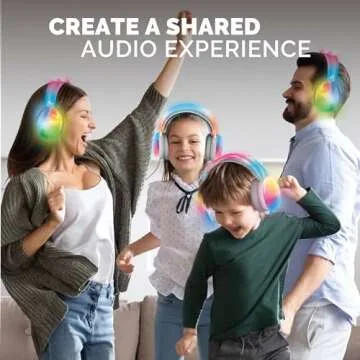 Brookstone Wireless Silent Disco Headphones - LED & Bluetooth