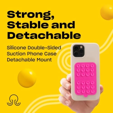 OCTOBUDDY Silicone Suction Phone Case for Hands-Free Selfies