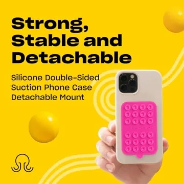 OCTOBUDDY Silicone Suction Phone Case for Hands-Free Selfies