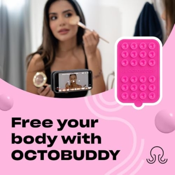 OCTOBUDDY Silicone Suction Phone Case for Hands-Free Selfies