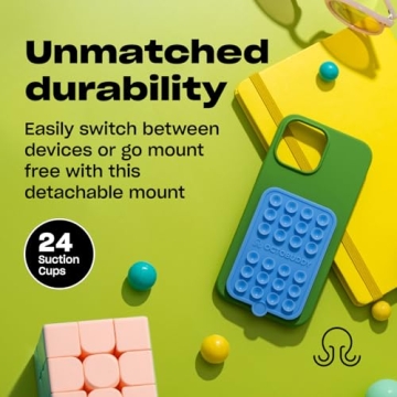 OCTOBUDDY Silicone Suction Phone Case for Hands-Free Selfies