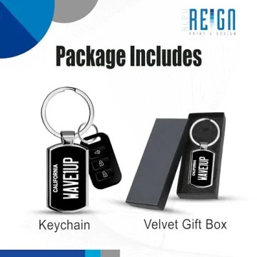 Personalized California 1980s License Plate Keychain