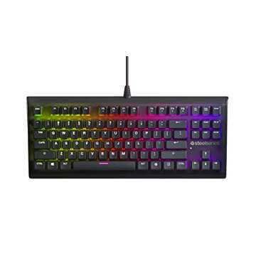 SteelSeries Apex M750 TKL RGB Tenkeyless Mechanical Gaming Keyboard - Aluminum Frame - RGB LED Backlit - Linear & Quiet Switch - Discord Notifications (Renewed)