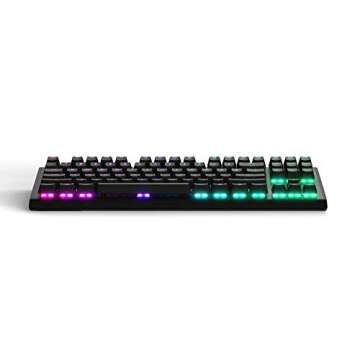 SteelSeries Apex M750 TKL RGB Tenkeyless Mechanical Gaming Keyboard - Aluminum Frame - RGB LED Backlit - Linear & Quiet Switch - Discord Notifications (Renewed)