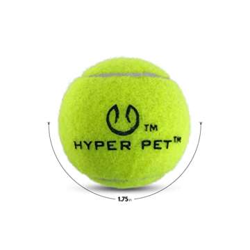 Hyper Pet Dog Tennis Balls - 12 Pack 2.5" for Exercise and Fetch; Interactive Toys; Great for Small ...