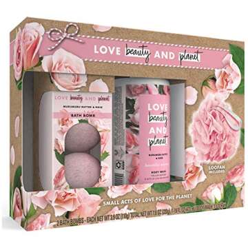 Luxury Body Wash and Bath Bomb Gift Set - Vegan & Cruelty-Free