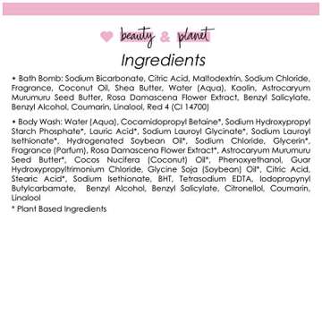 Luxury Body Wash and Bath Bomb Gift Set - Vegan & Cruelty-Free