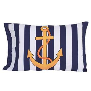 Little Tikes 4 Piece Pirates Toddler Bedding Set, Blue/Red/Black, 52"x28"