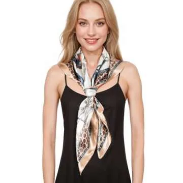 RIIQIICHY Head Scarf for Women - Stylish, Luxurious, and Versatile 35 Inches Silk Feel