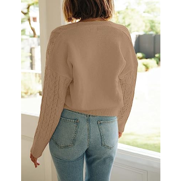 Cozy MEROKEETY Women's Cropped Cardigans for Fall 2024