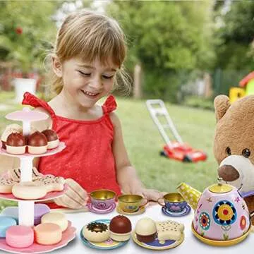 Hummigoo Tea Set for Kids - Creative Play Tea Party Set