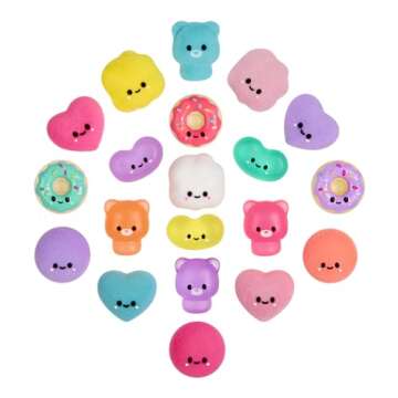 Fluffie Stuffiez Popcorn & Donut Minis Collectible Feature - Surprise Reveal Unboxing Soft and Squishable Tactile Play Fidget DIY