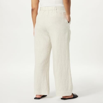 Amalia Relaxed Pleated Linen Trousers Comfortable Stylish