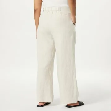 Amalia Relaxed Pleated Linen Trousers Comfortable Stylish