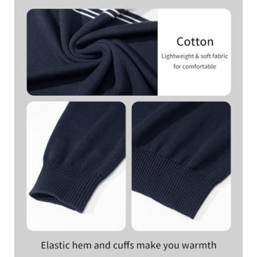 MAGCOMSEN Men’s Half Zip Sweatshirts for Fall/Winter