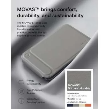 MOFT Phone Tripod Wallet, MagSafe Wallet Tripod Stand, NFC-Supported Phone Wallet, Pocket-Size Selfie Stick, MOVAS Vegan Leather & Adjustable Angle Magnetic Phone Card Holder, Travel Essential,Taupe