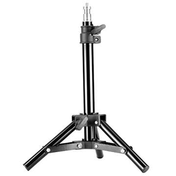 Neewer® Set of 3 Mini Aluminum Photography Light Stands - 32" Adjustable Height for Versatile Light...