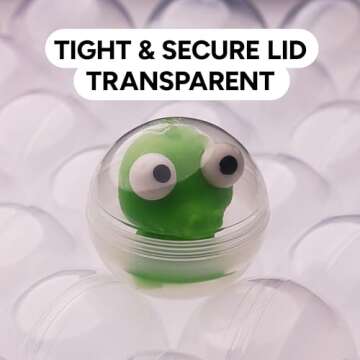 50 Clear 2 inch Capsules for Vending Machines and Crafts