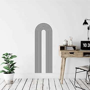 Big Outline Arch Wall Decals - Unique Geometric Design for Home Decor