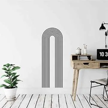 Big Outline Arch Wall Decals - Unique Geometric Design for Home Decor