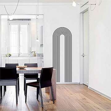 Big Outline Arch Wall Decals for Stylish Home Decor