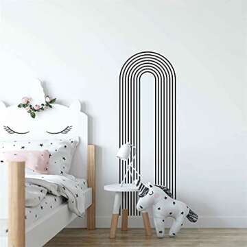 Big Outline Arch Wall Decals for Stylish Home Decor