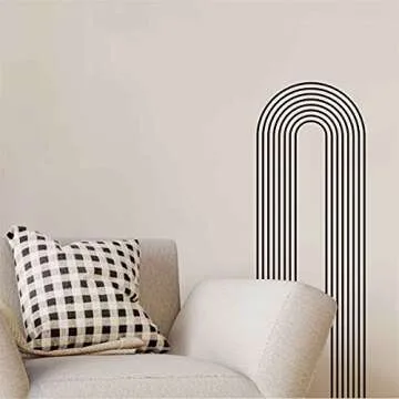 Big Outline Arch Wall Decals for Stylish Home Decor