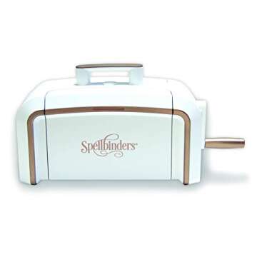 Spellbinders Platinum 8.5 Inch Platform Cutting Machine + Die, White