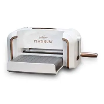 Spellbinders Platinum 8.5 Inch Platform Cutting Machine + Die, White