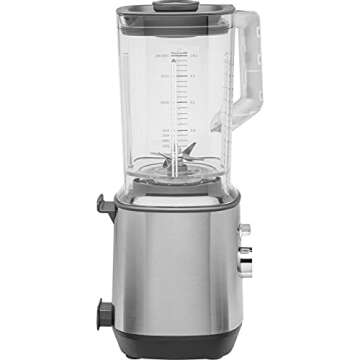 GE Blender | 5-Speed + Pulsing Option | Kitchen Essentials Blender for Shakes, Smoothies & More | Large 64 oz Tritan Jar, 7-9 Servings per Batch | Stainless Steel Blades & Exterior Finish | 1000 Watts