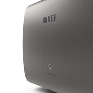 KEF KC62 6.5 Inch 1000W Compact Powered Subwoofer (Titanium Grey)