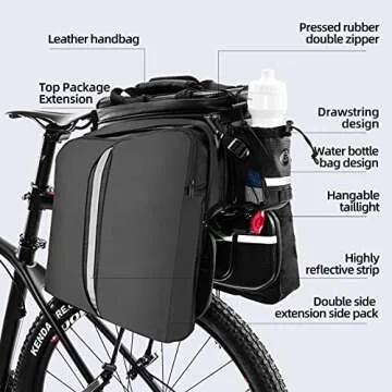 ROCKBROS Waterproof Bike Trunk Bag for Cyclists